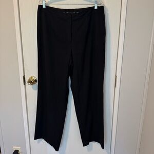 Talbots Classic Black Wide Leg Pants Size 14W